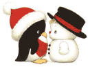 Gif di Natale: pupazzi di neve